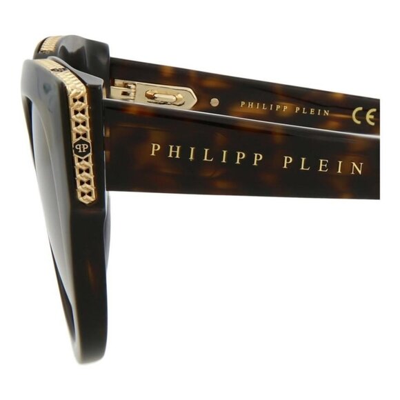 Philipp Plein Womens Square/Rectangle Havana Havana Brown Fashion Designer - Picture 4 of 4